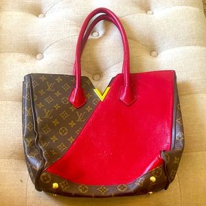 Red, Gold, and Brown Purse